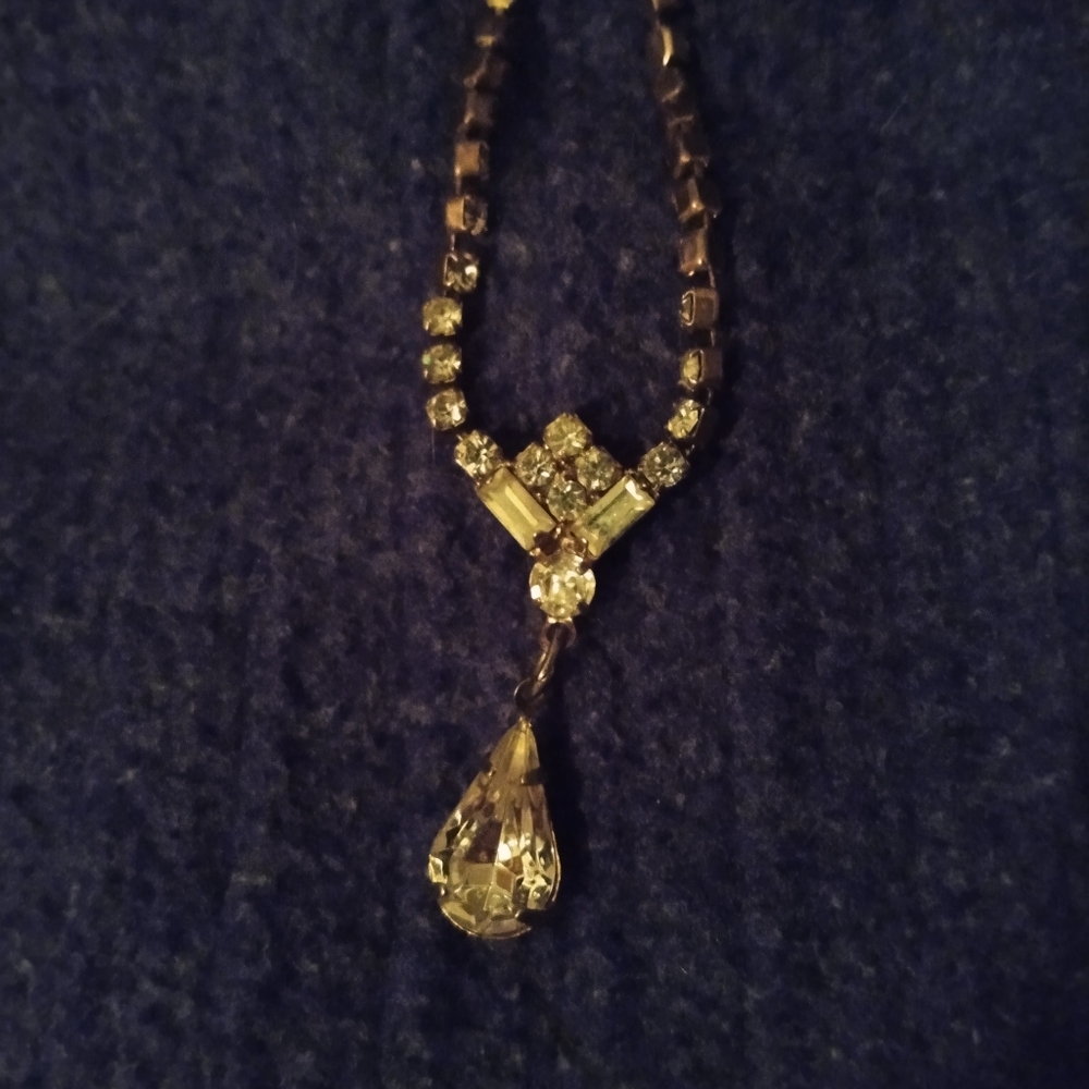 Gorgeous Antique Crystal Necklace
